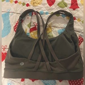 Lulu lemon dark green sports bra